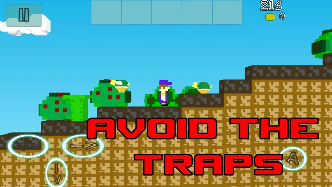 Captures d'écran de Unfair World. The endless arcade voxel game