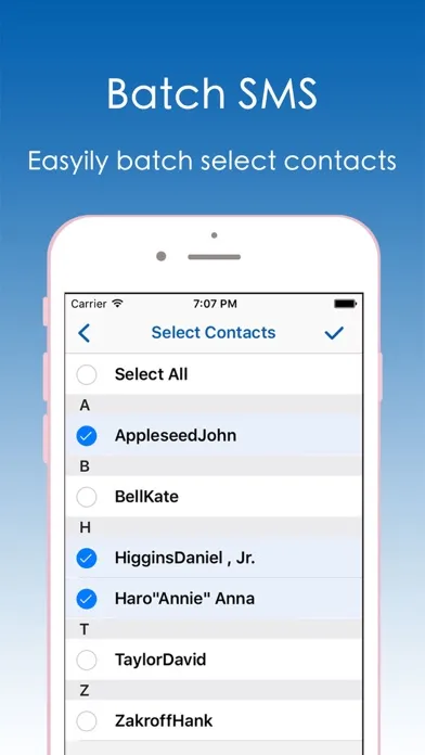 Contacts Plus－Group message &Merge duplicate Screenshots