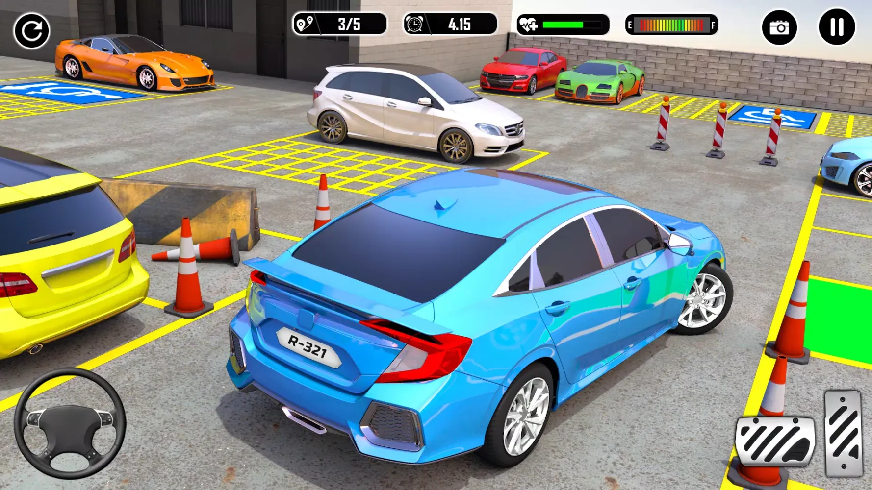 Tangkapan skrin Modern Car Parking Games 3D