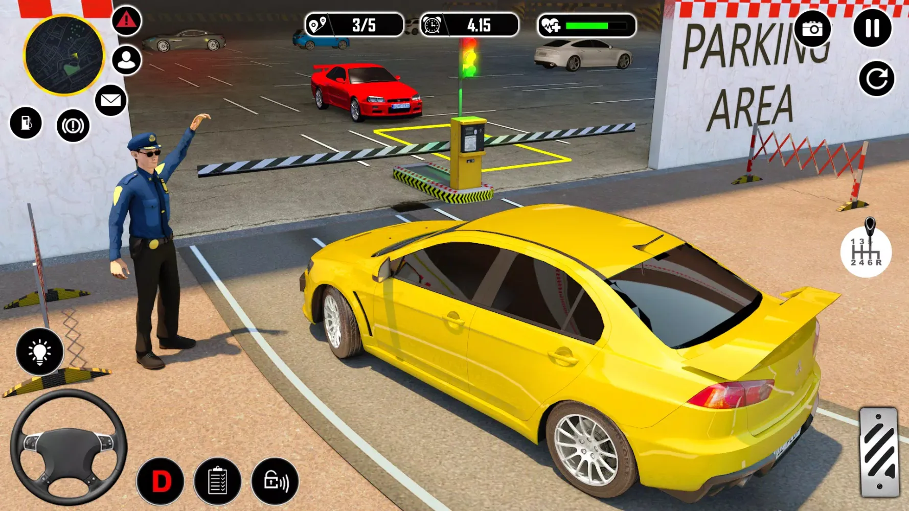 Tangkapan skrin Modern Car Parking Games 3D