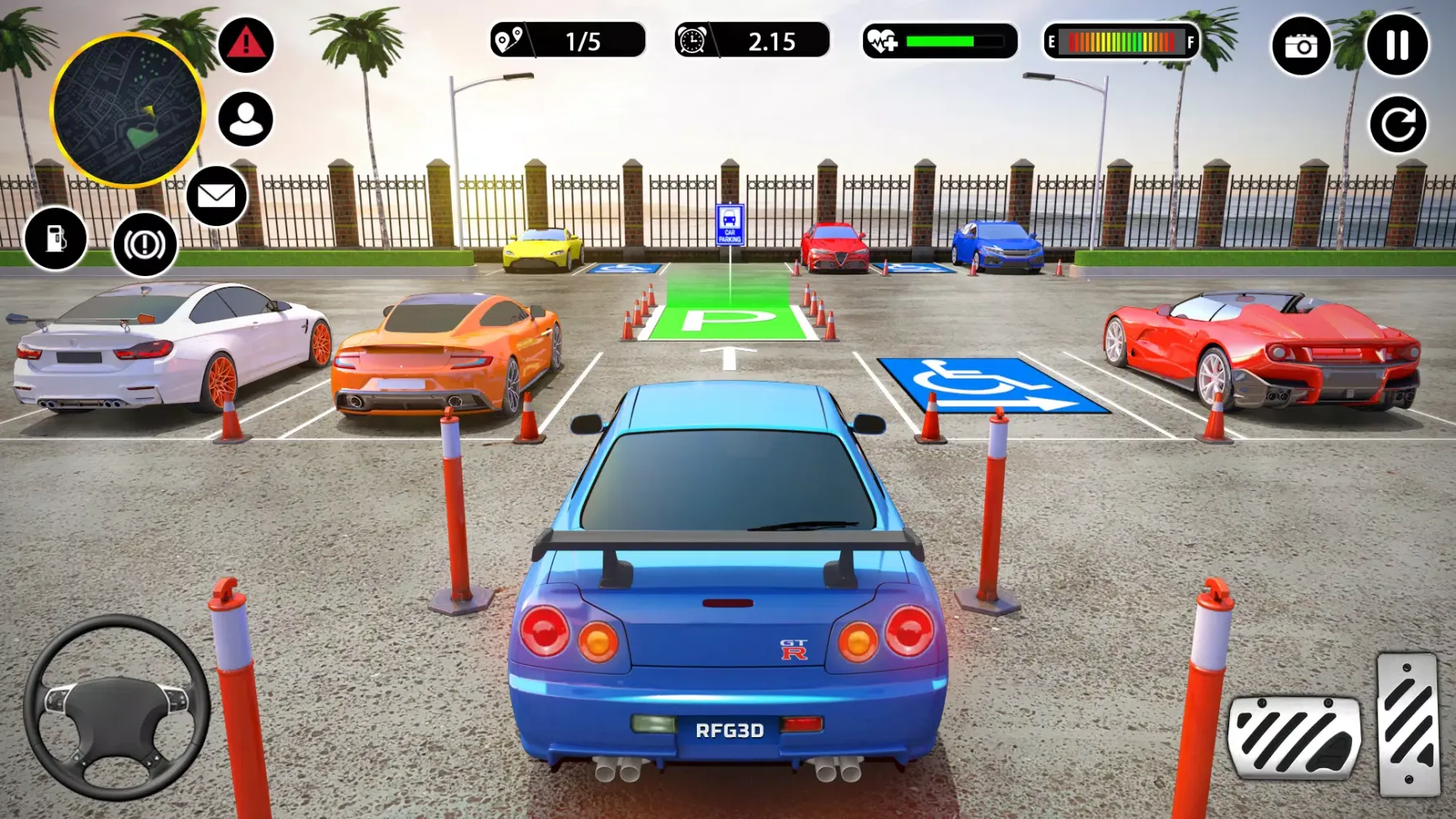 Tangkapan skrin Modern Car Parking Games 3D