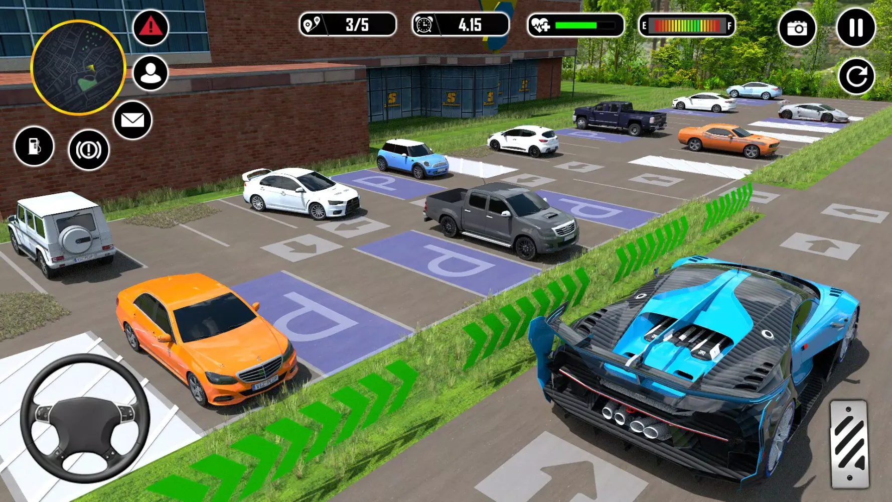 Tangkapan skrin Modern Car Parking Games 3D