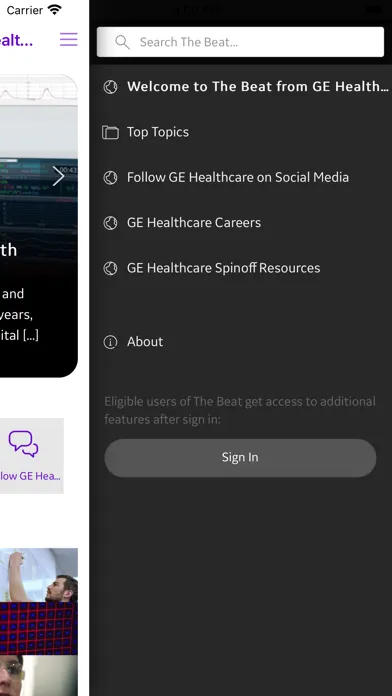 The Beat from GE HealthCare سکرین شاٹس