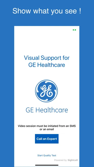 Visual Support GE Healthcare स्क्रीनशॉट
