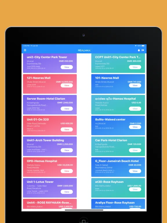 Realmax iPad  स्क्रीनशॉट