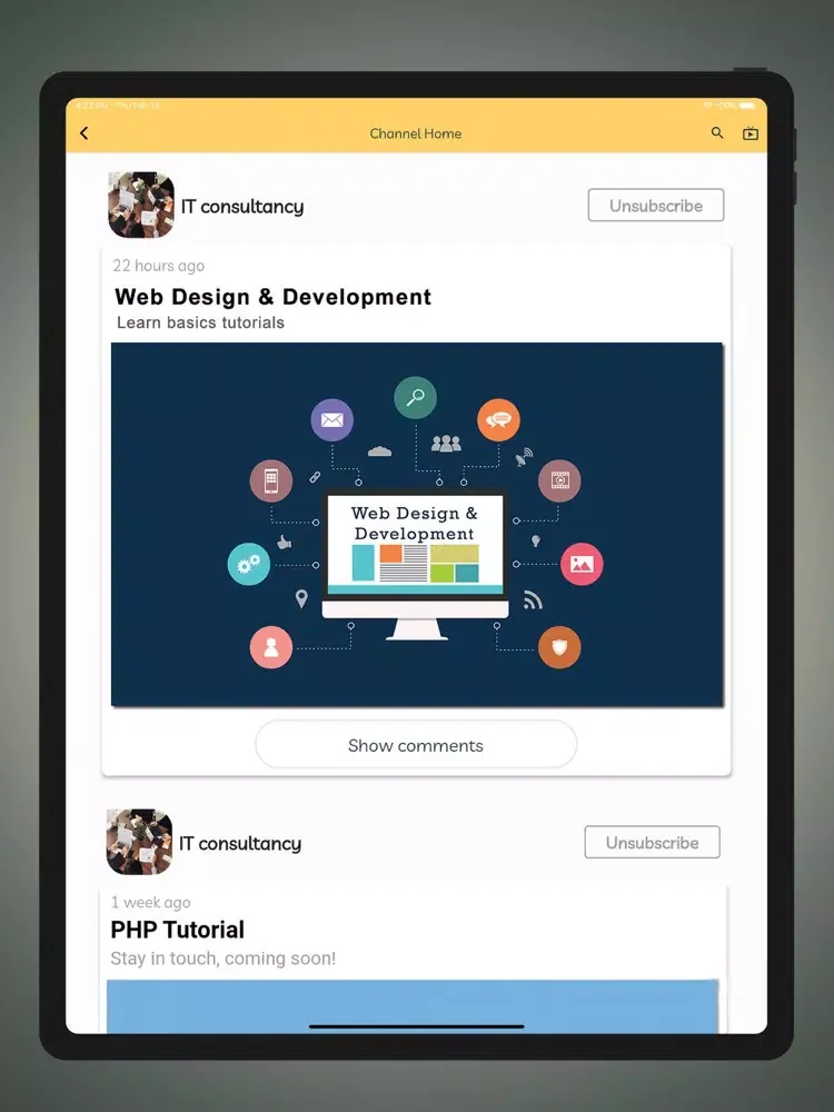 ภาพหน้าจอของ Marhaba App iPad 