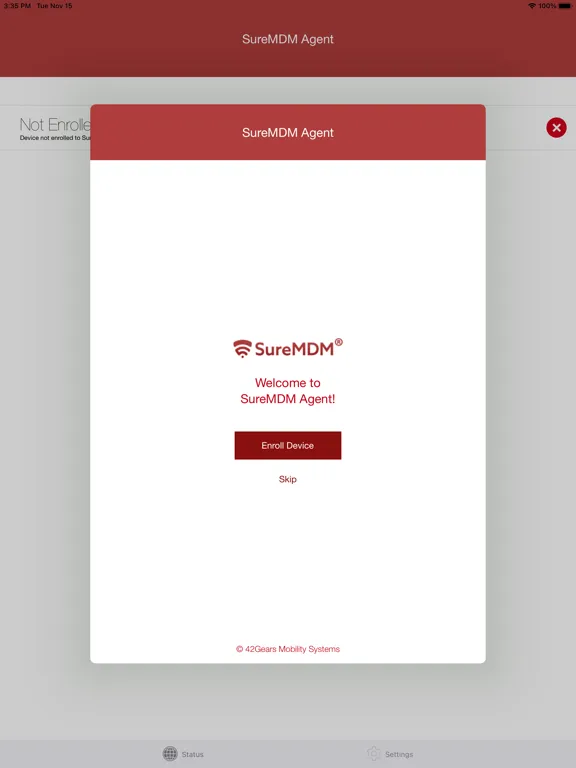 SureMDM Agent iPad  স্ক্রিনশট