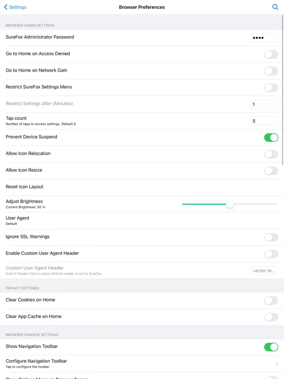 تصاویر SureFox Kiosk Browser Lite iPad 