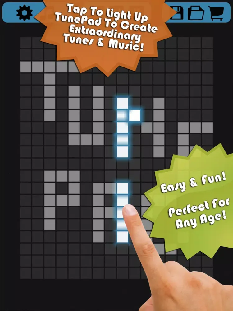 Tangkapan skrin TunePad iPad 