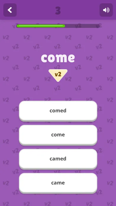 Capturas de pantalla de English Irregular Verbs Best