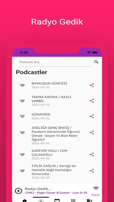 Radyo Gedik - Canlı Radyo应用截图