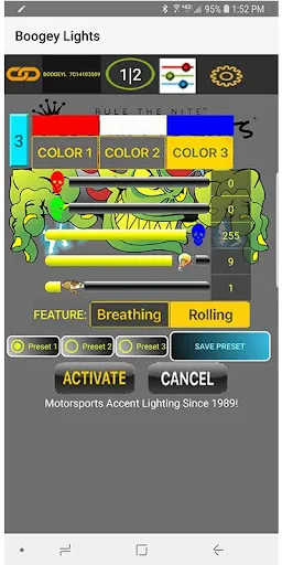 Boogey Lights® G1 Controllers Screenshots
