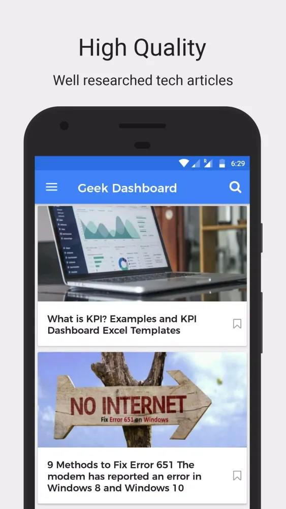 Geek Dashboard Screenshots