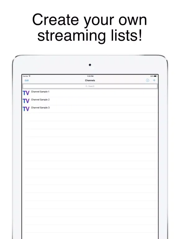 IPTV Stream Player iPad 應用截圖