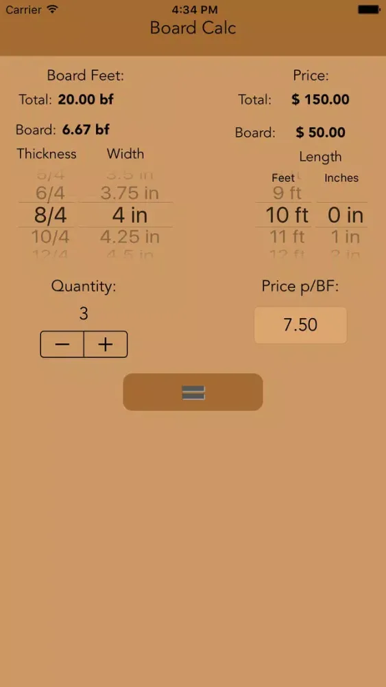 Скриншоты Board Calc - Easy Board Foot Calculator