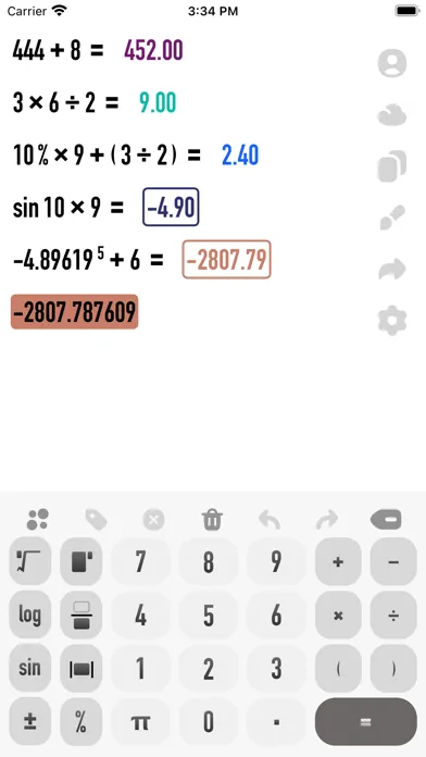 Ảnh chụp màn hình của GeekMath - 概念计算器