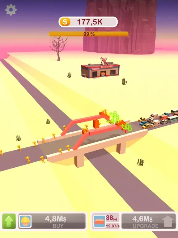 ภาพหน้าจอของ Idle Bridge Builder iPad 