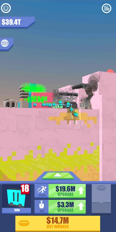 Capturas de tela do Mars Digger