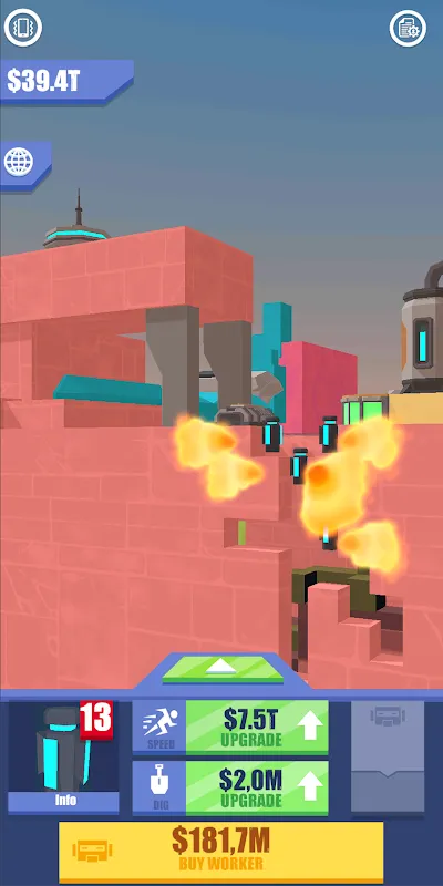 Capturas de tela do Mars Digger