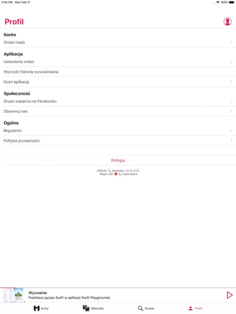 Meetideo iPad 應用截圖