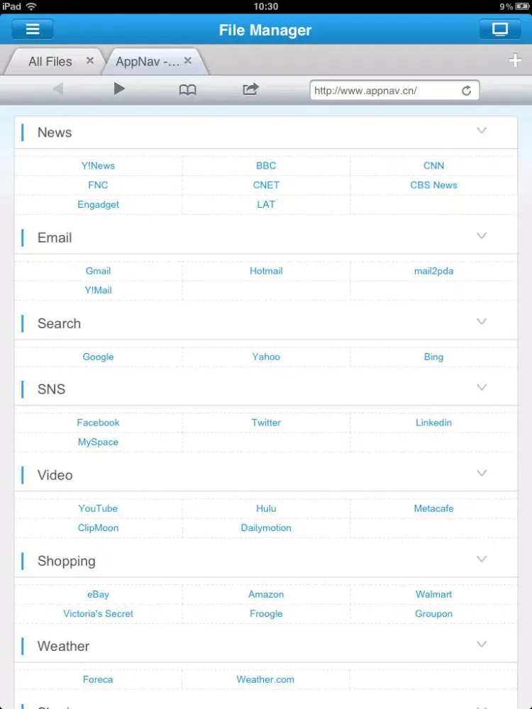 تصاویر File Expert Free iPad 