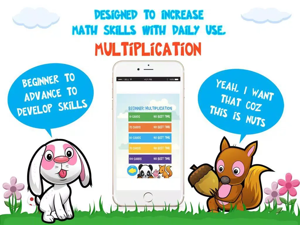 صور Multiplication for Kids: Animal Flash Cards iPad 