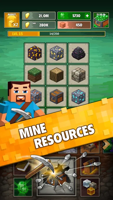 Capturas de pantalla de Minetap 3D: Idle-Merge RPG