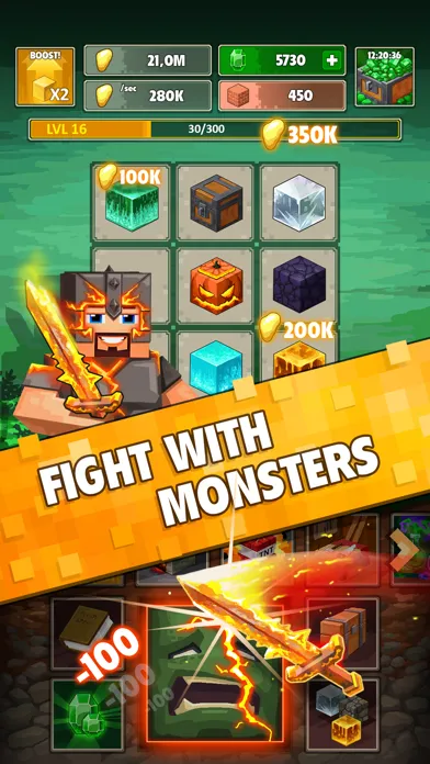 Capturas de pantalla de Minetap 3D: Idle-Merge RPG
