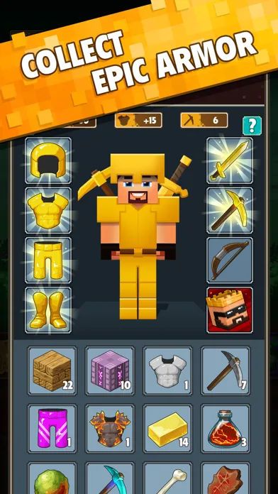 Capturas de pantalla de Minetap 3D: Idle-Merge RPG
