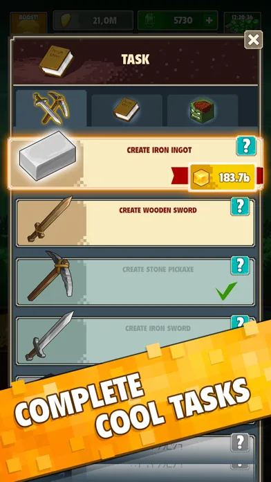 Capturas de pantalla de Minetap 3D: Idle-Merge RPG