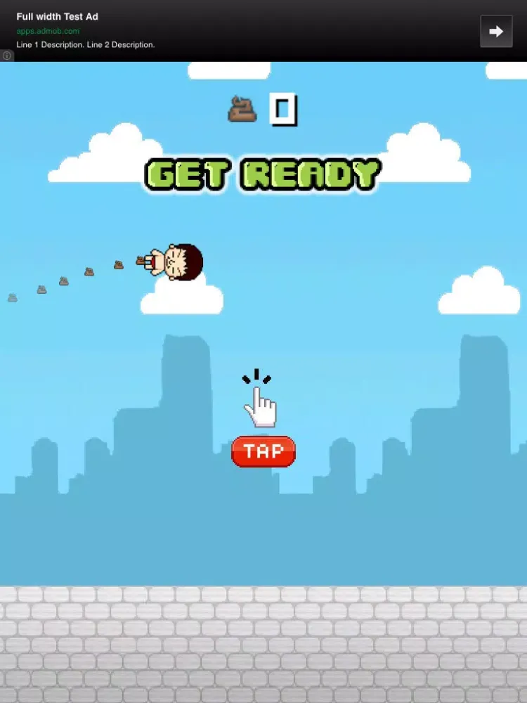 تصاویر Flappy Crapper - Adventure Of Bird Man iPad 