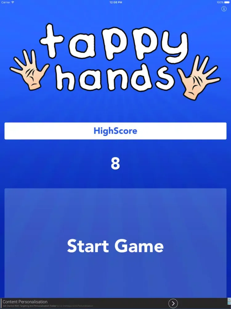 Tappy Hands iPad  스크린샷