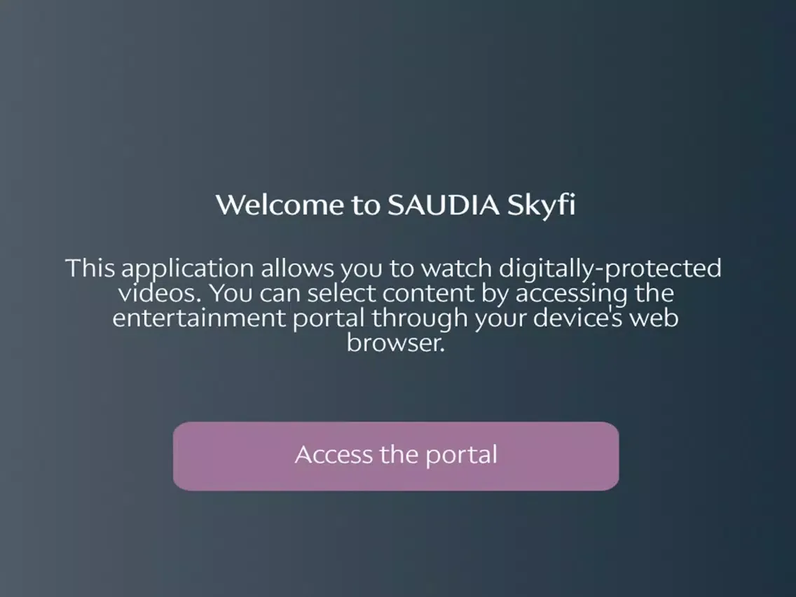 SAUDIA SkyFi iPad  Screenshots
