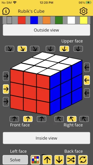 Rubik's Cube Solver स्क्रीनशॉट