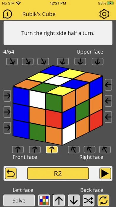 Rubik's Cube Solver स्क्रीनशॉट