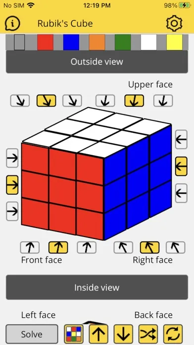 Rubik's Cube Solver स्क्रीनशॉट