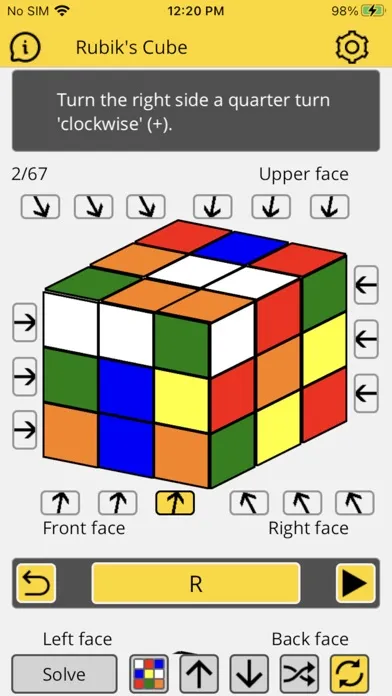 Rubik's Cube Solver स्क्रीनशॉट