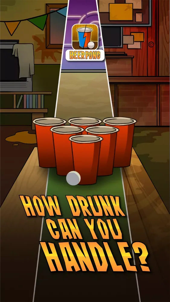Capturas de tela do Beer Pong Master