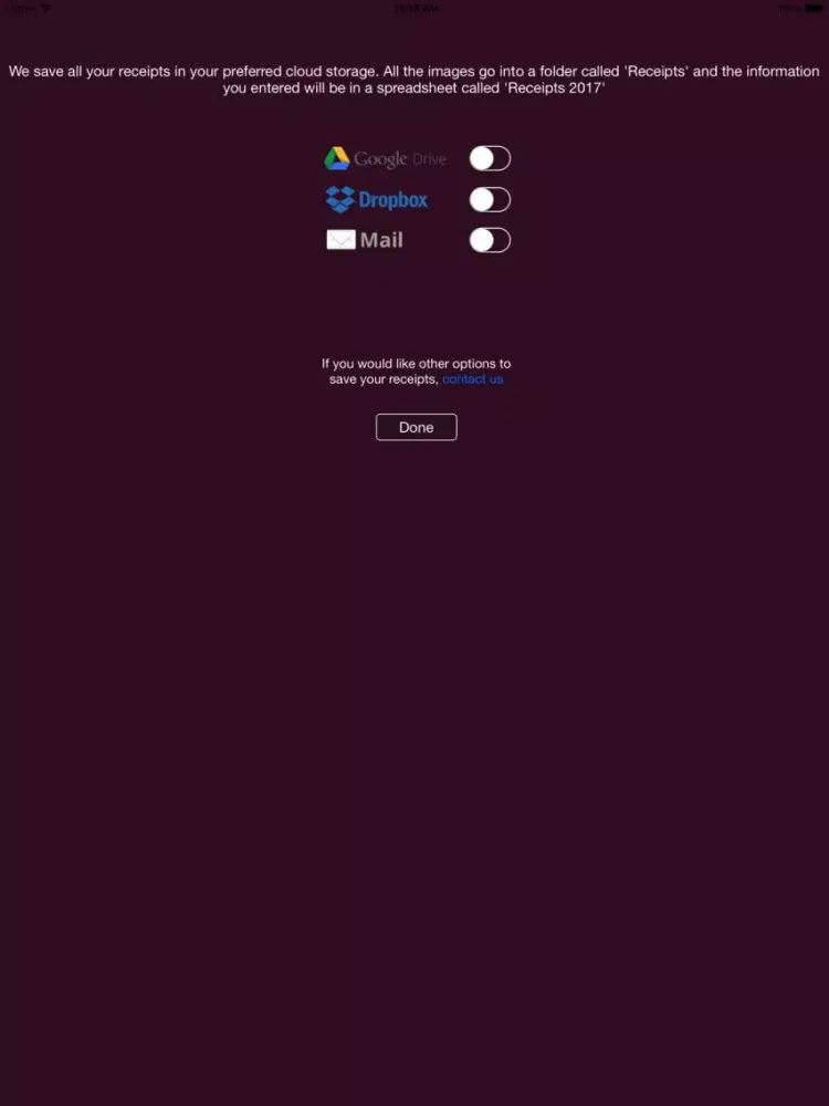 ภาพหน้าจอของ Receipts - Simple Tracker iPad 