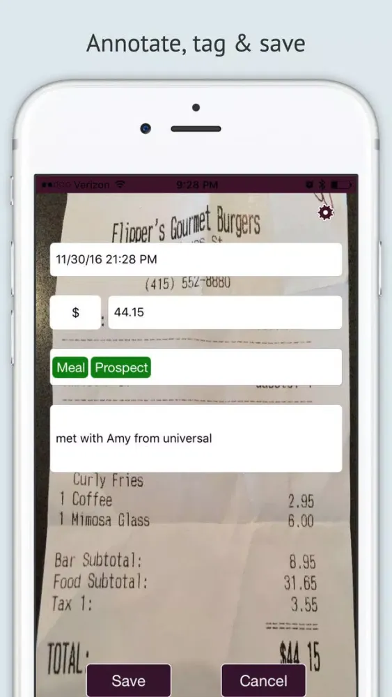 ภาพหน้าจอของ Receipts - Simple Tracker