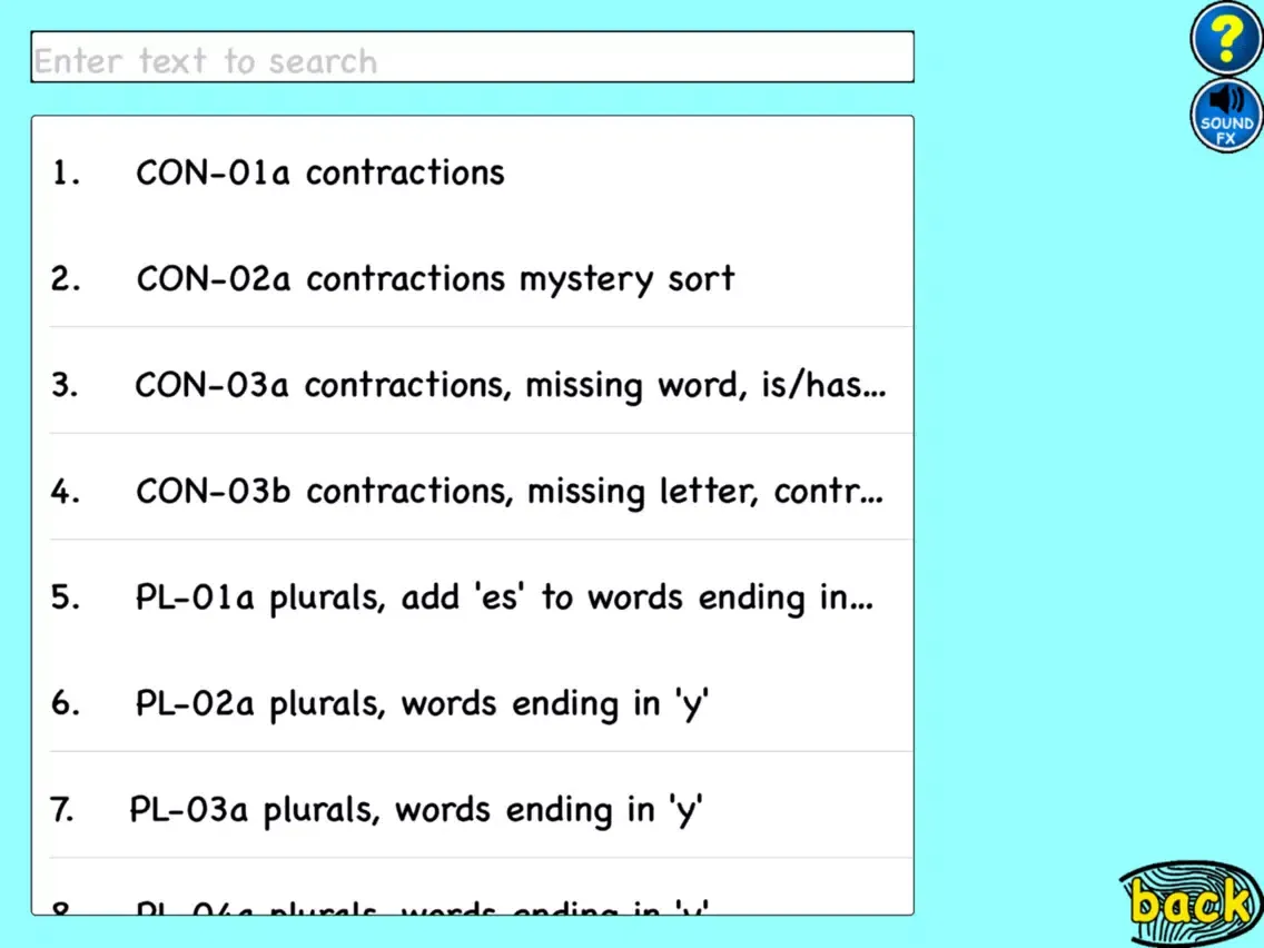 Word Sort Wizard LITE iPad  스크린샷