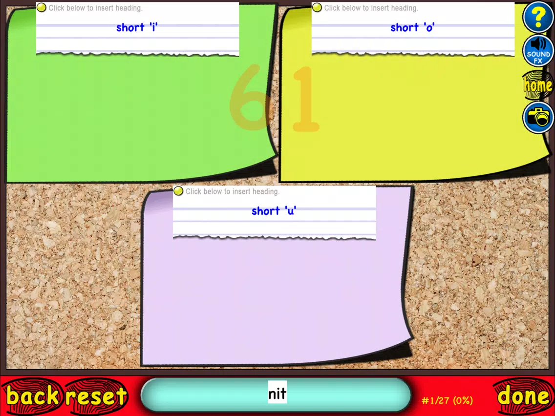 Ảnh chụp màn hình của Word Sort Wizard LITE iPad 