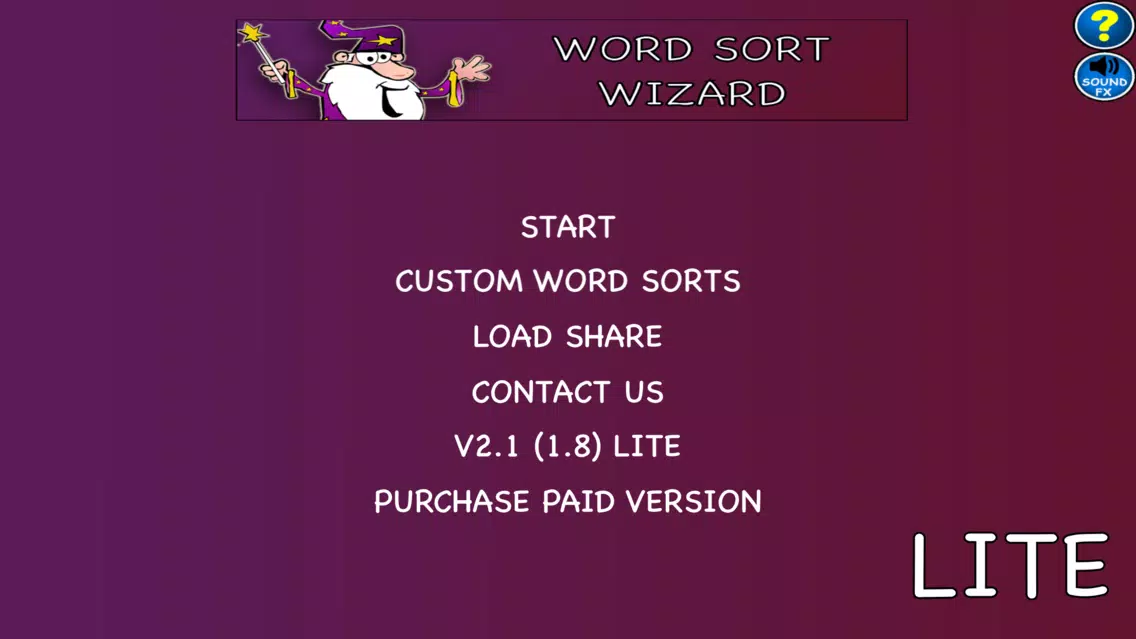 Ảnh chụp màn hình của Word Sort Wizard LITE