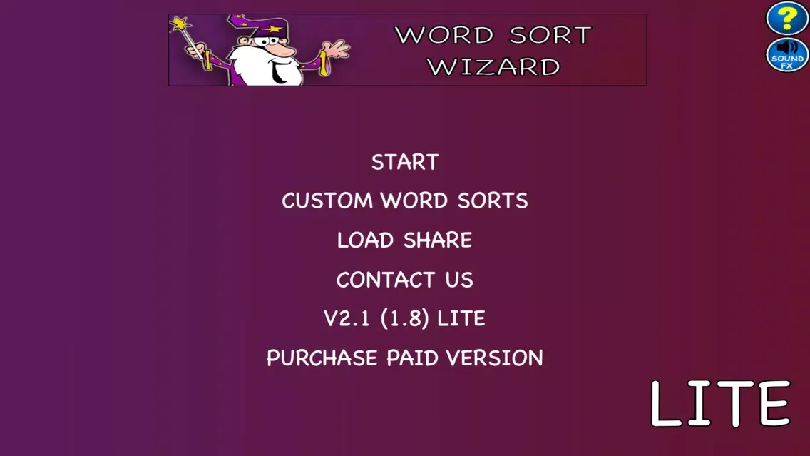 Word Sort Wizard LITE 스크린샷