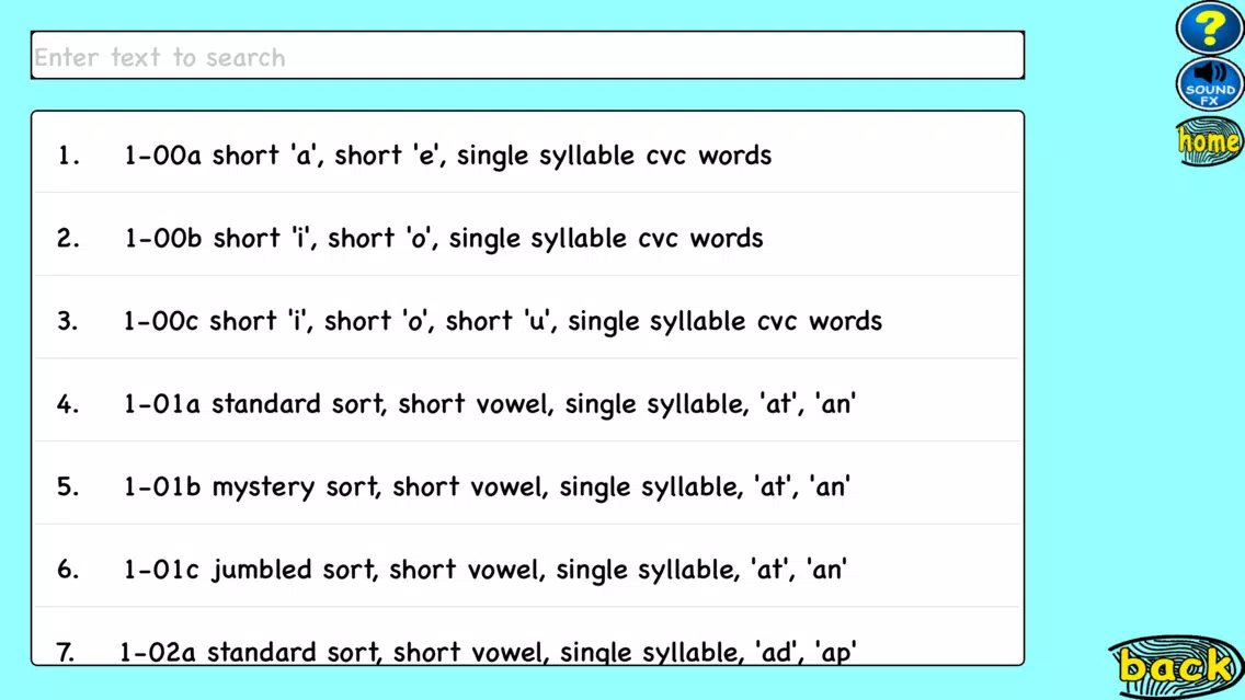 Ảnh chụp màn hình của Word Sort Wizard LITE