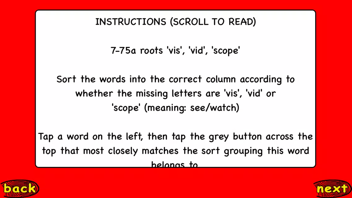 Ảnh chụp màn hình của Word Sort Wizard LITE