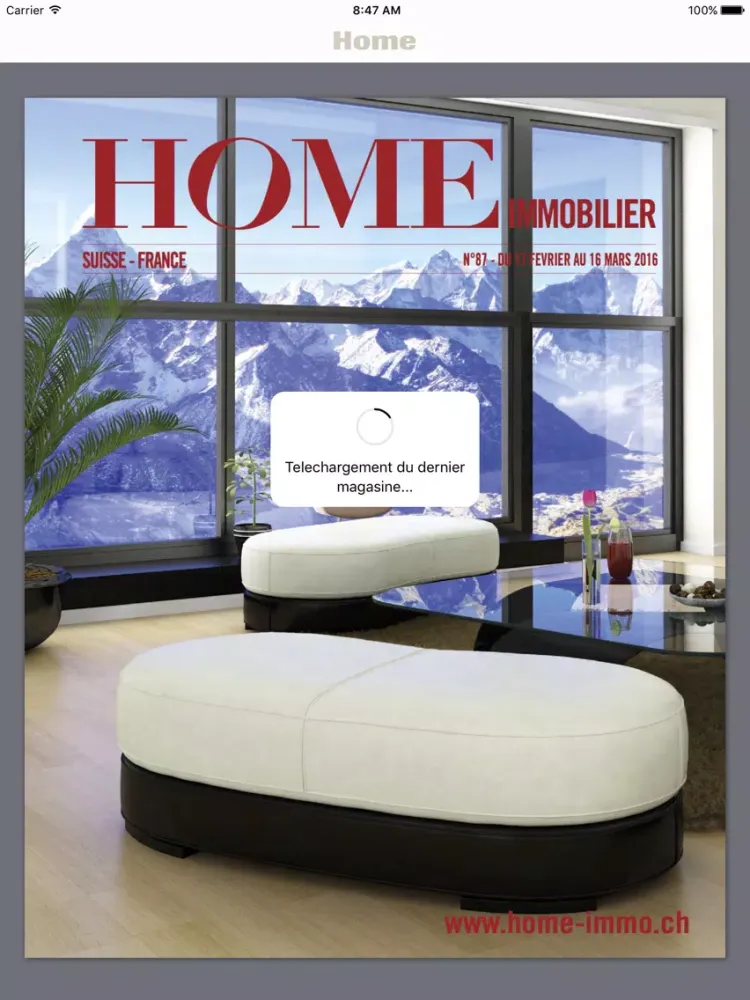 Capturas de tela do Home Immobilier iPad 