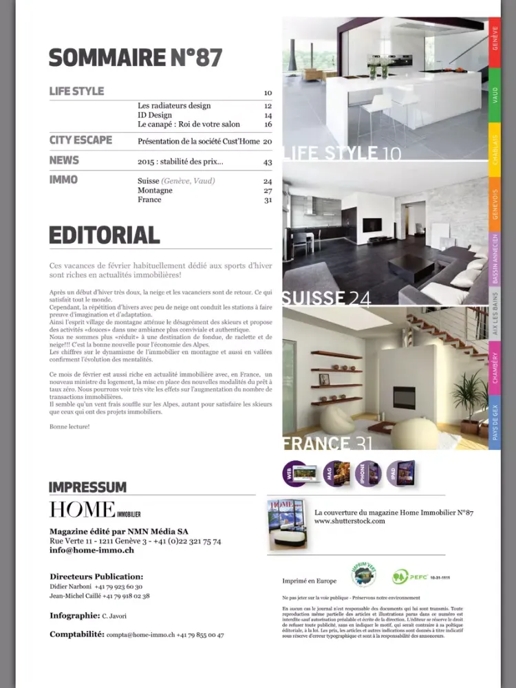 Capturas de tela do Home Immobilier iPad 
