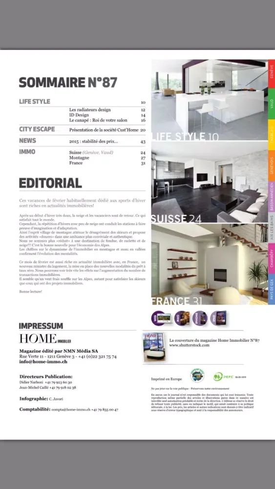 Capturas de tela do Home Immobilier