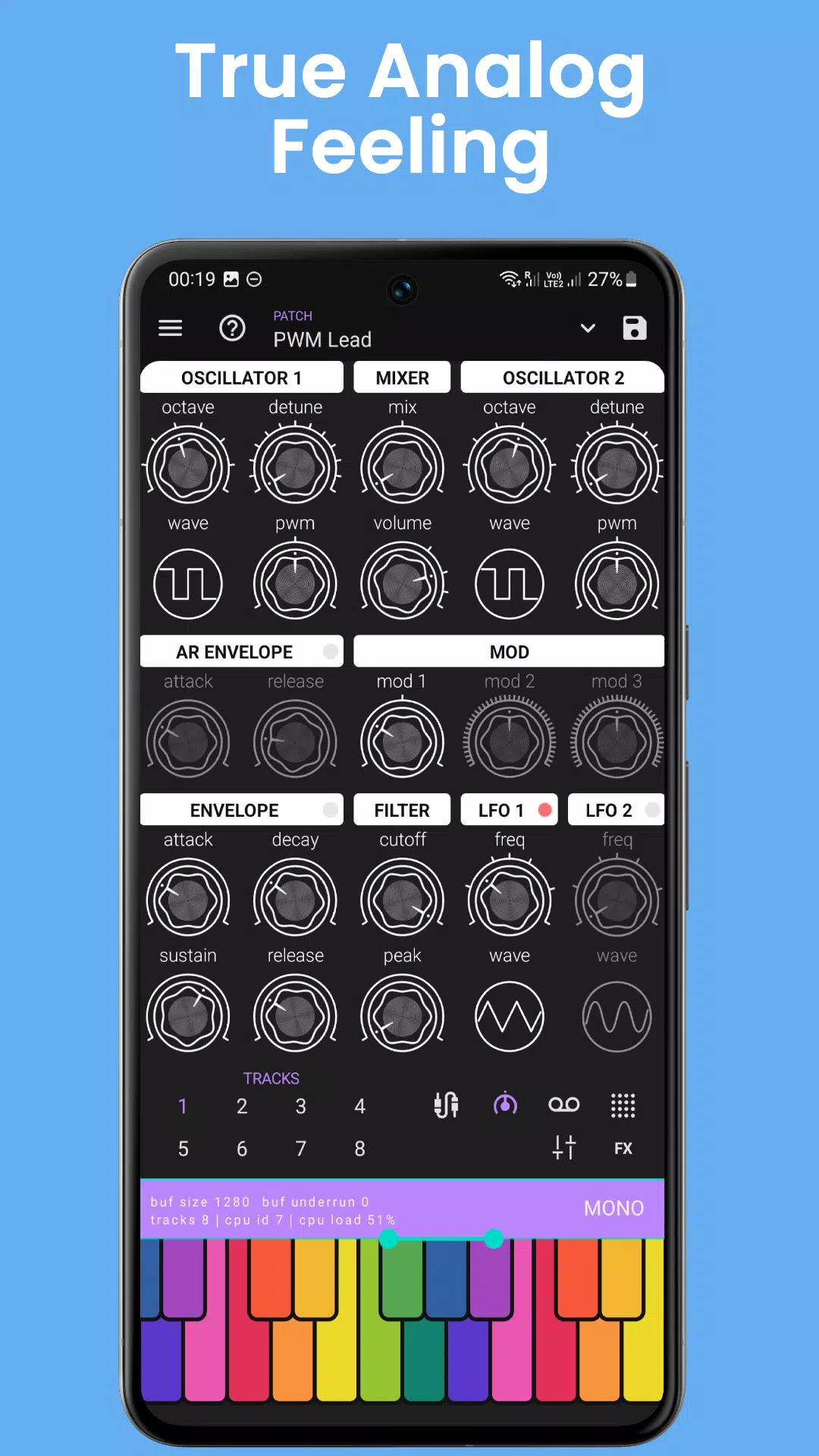 Digitron Synthesizerdes captures d'écran de l'application1
